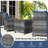 5 Piece Patio Rattan Furniture With 2 Ottomans & Tempered Glass Coffee Table-14964127