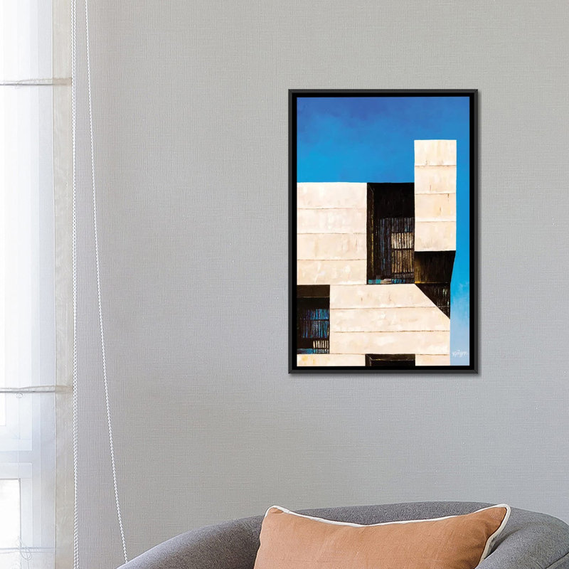 « santiago i », impression sur toile, H 26 po x l 18 po x P 1,5 po, Toile avec cadre noir, Pas de tapis