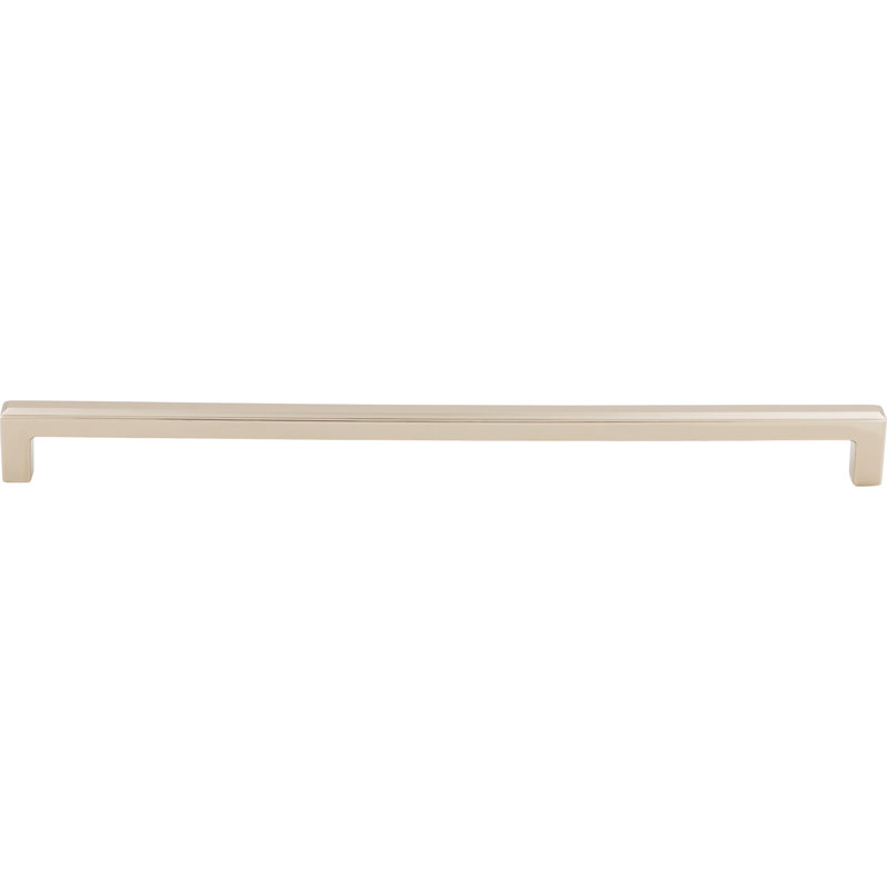 Podium Bar Pull, Polished Nickel, 12" Center to Center