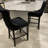 Velvet Upholstered Bar Stool with Button Tufted Back (Set of 4)-971639511