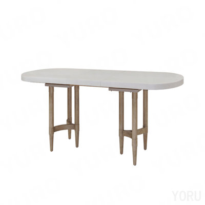 Double Pedestal Dining Table With Leaf