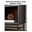 Vitrine Mid-Century moderne en chêne cannelé avec finitions mixtes