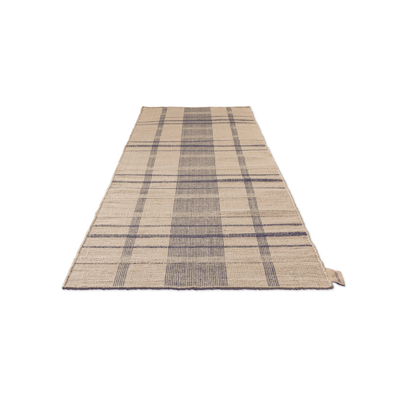 Block Stripe & Check Flatweave Striped Area Rug, Runner 2'4" x 9'10"
