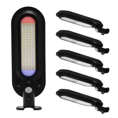 SO-1 8-Watt 120-Degree Black Motion Activated Outdoor Integrated LED Flood Light With Remote Control (6-Pack)