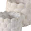 Jardinières coquillage, blanc, 2 pièces