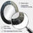 Shattered Grey Stone Geode Minimalism III - Traditional Oval Wall Mirror-1240730792