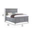 Lit grand Lile avec moulures couronnées, tiroirs de rangement, bois massif gris-117559437-117559433
