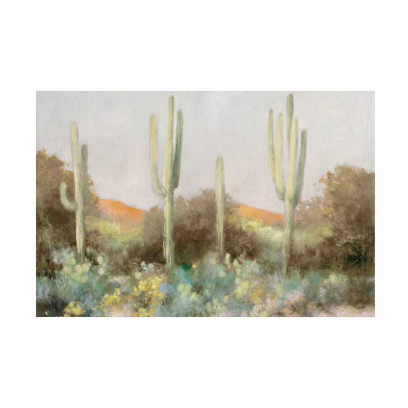 Julia Purinton, art de toile neutre «Sunrise Desert III», H 12 po x l 19 po x P 2 po