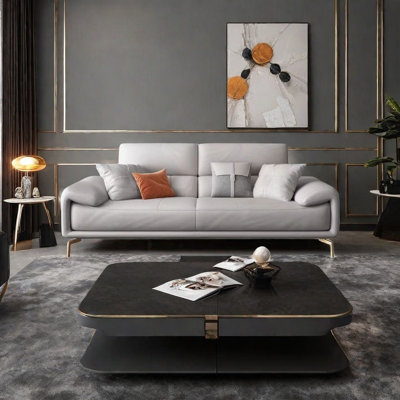 Italian light luxury modern office sofa