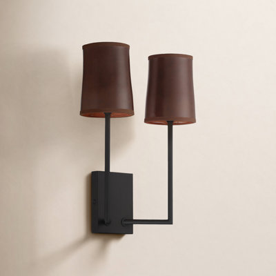 Hamil 2 Light Dimmable Armed Sconce