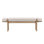 Ella Upholstered Accent Bench, Beige