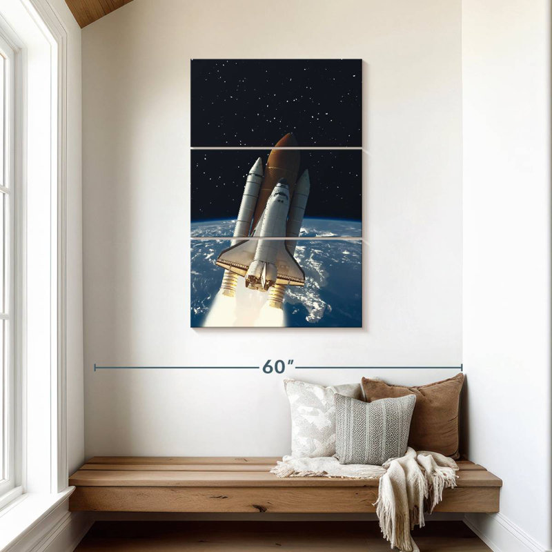 Oberle Rocket To Space, 45" H x 28" W