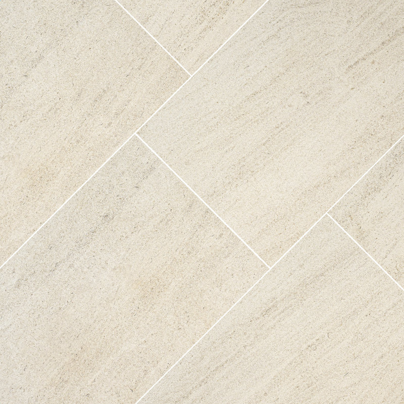 Pavé en porcelaine matte 24 po x 48 po x 0,79 po Westvale Westvala (8 pieds carrés / unité, 1 pièce), Buff