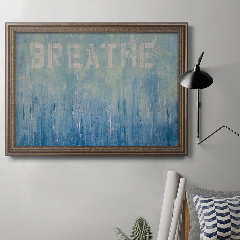 Just Breathe - reproduction d'art sur toile encadrée, H 16 po x l 20 po x P 2,5 po