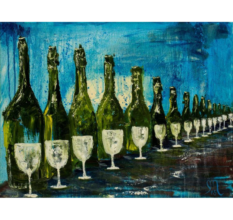 «Lark Manor ™ Monahan, Jodi Gallery, art sur toile tendue: Dégustation de vin, H 19 po x l 24 po