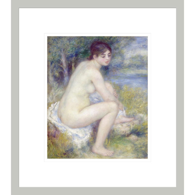 «Nude in a Landscape» par Pierre-Auguste Renoir, impression giclée encadrée, 15,5 po H x 13,75 po L