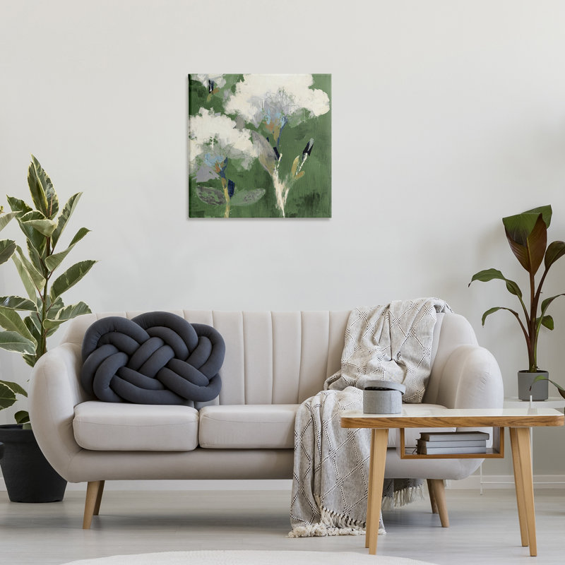 «Abstract Botanical Buds», art mural sur toile par Liz Jardine, H 24 po x l 24 po