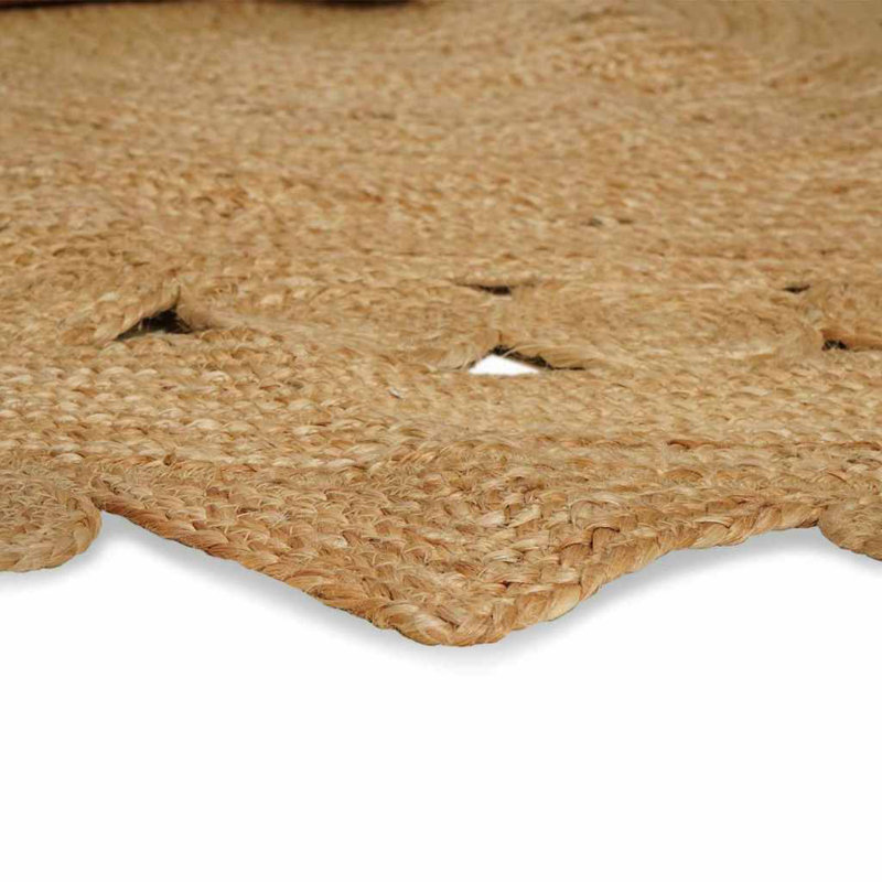 Oval Linen Hand Hooked Area Rug, Oval 205 x 305 cm