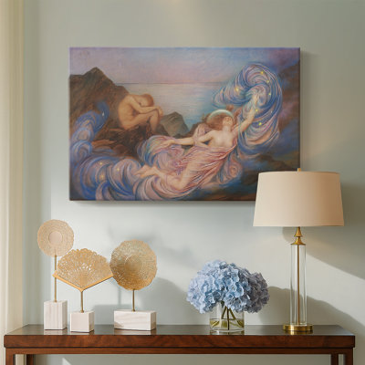 Sleeping Earth and Wakening Moon-Evelyn De Morgan-Gallery Wrapped Canvas-c. 1905
