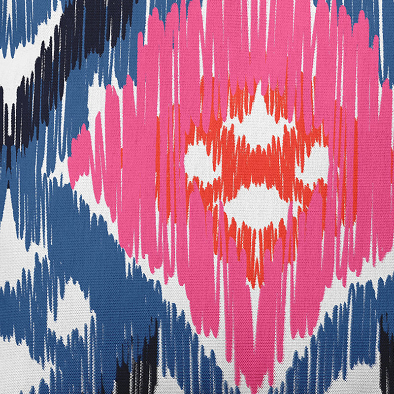 Housse et insert pour coussin carré Happy Hippy, 20 po x 20 po, Bleu / Rose