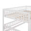 Lit superposé avec glissade, lit superposé double au-dessus de double avec clôture et échelle pour les tout-petits-2133328306