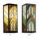 Bruckner Bronze 1 - Bulb 16.25"H Stained Glass Outdoor Wall Lantern