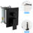 10 Inch Square Shower In Matte Black - Wall Mounted With Adjustable Slide Bar, -Balanced Valve And Unforgettable Experience Head Mounted, Engaging-127676646