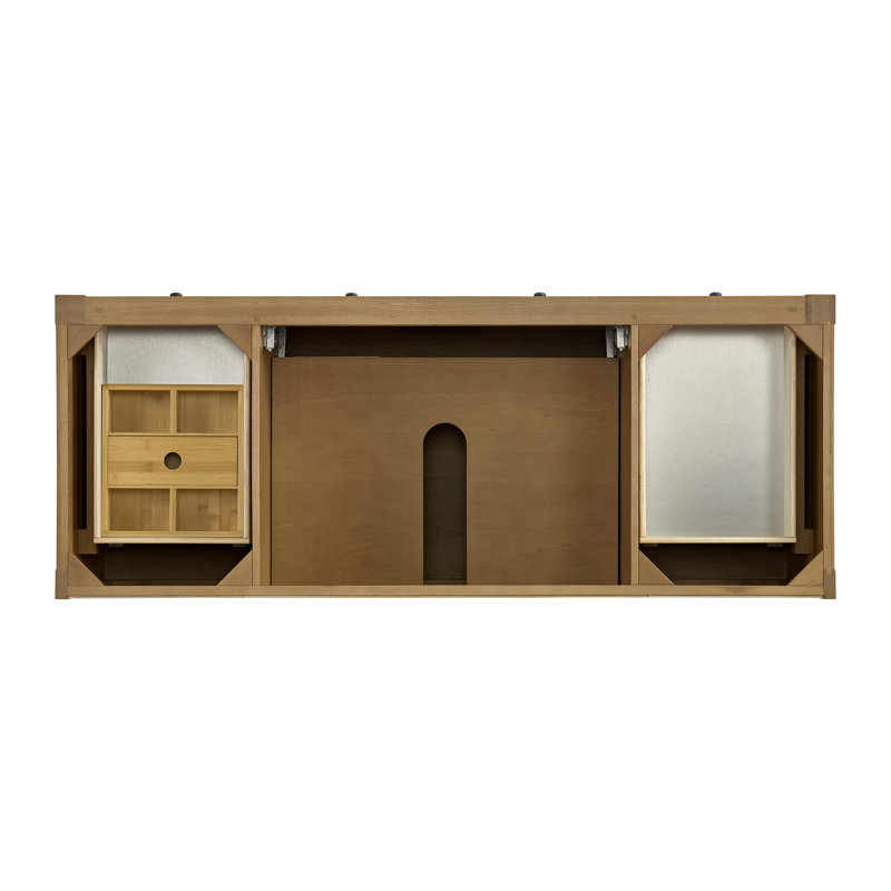 Breckenridge 59.88'' W Single Bathroom Vanity Base, Light Natural Oak