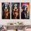Bernese Mountain Majesty - ensemble de salon mural pour chien 4 pièces