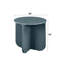 Table de bout ronde, bleu sarcelle ultrabrillant