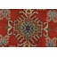 Tapis rouge nouvel âge en laine 9 pi 2 po x 11 pi 9 po Muhdin