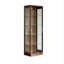 Vitrines en bois massif brun noisette