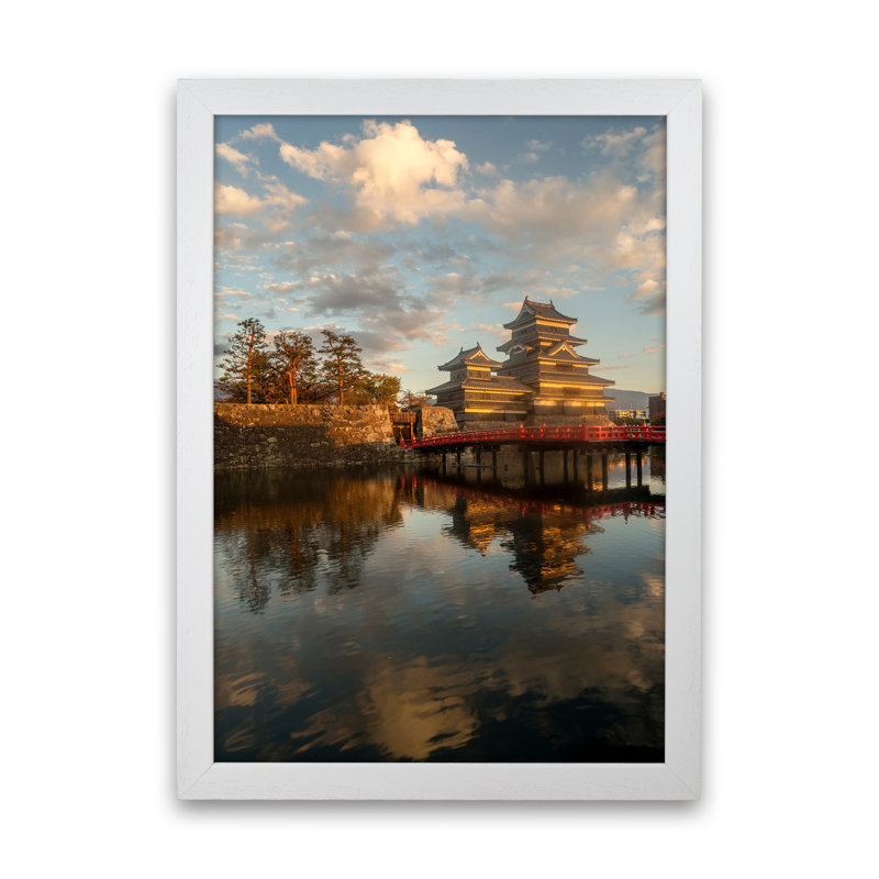 Encircled 1 Piece Wall Art on Canvas, 34cm H x 25cm W x 3cm D, White Framed