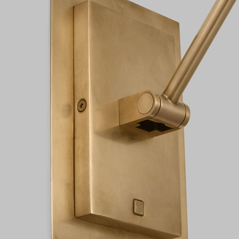 Ponte 1 - Light LED Swing Arm, Natural Brass