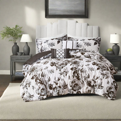 Ensembles de literie en polyester ultra doux très grand, style floral moderne pour la maison