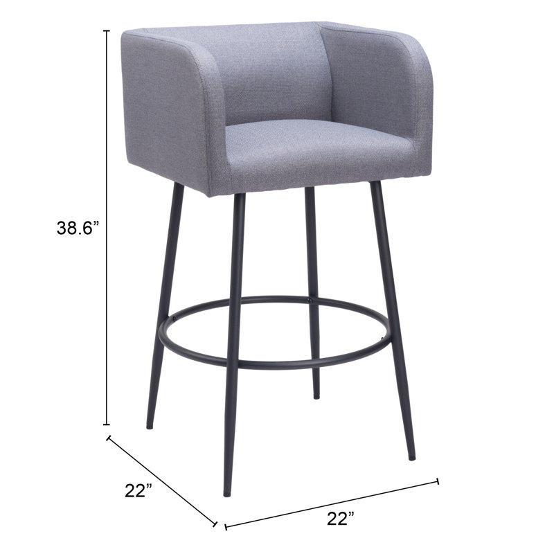 Horbat Upholstered Counter Stool, Bar Stool (30.9" Seat Height)