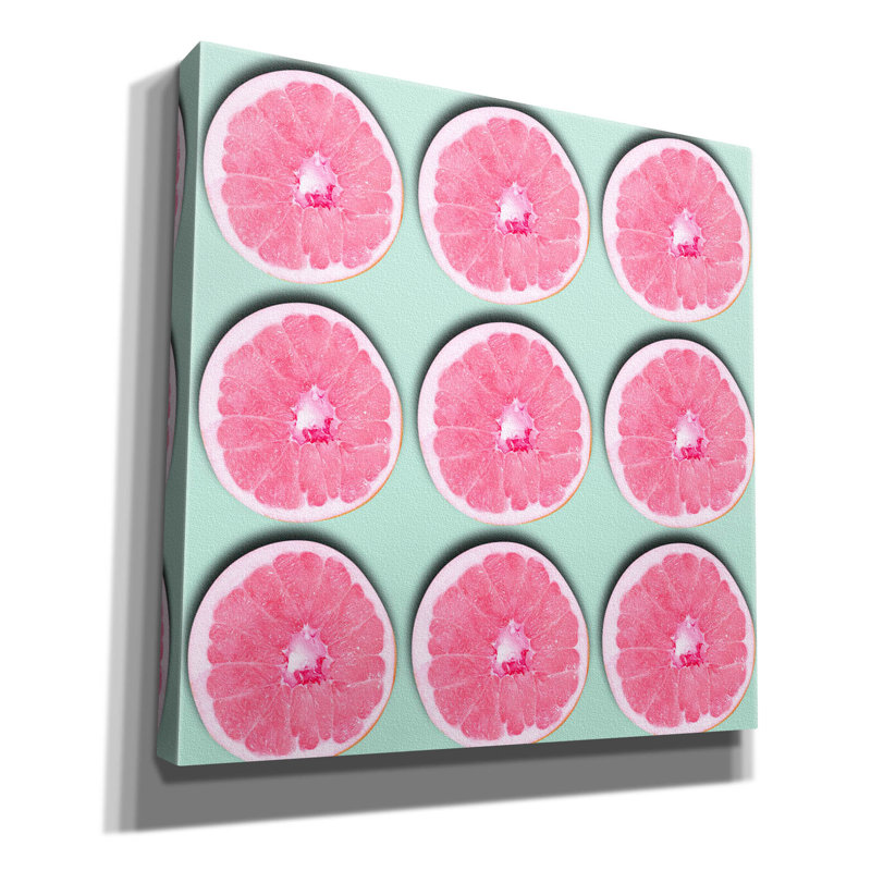 'Grapefruit' by Mark Ashkenazi Canvas Wall Art, 12" H x 12" W x 0.75" D