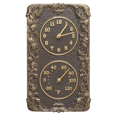 8'' Outdoor Clock Thermometer