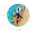 12" Beach Themed Silent Non-Ticking Wall Clock