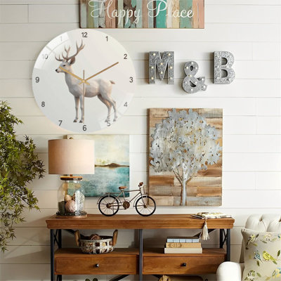Horloge murale moderne en verre de style minimaliste et élégant - 12 po