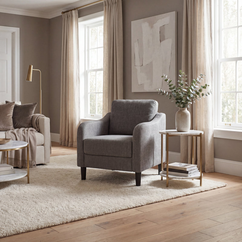 Hasina 32.4'' Wide Armchair, Gray