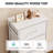 Dearbhaile 38.7" H Small Dresser for Bedroom with 4 Drawers, Chest of Drawers for Living Room, White Dresser with Sturdy Frame & Wooden Top-1396021025