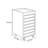 Modern Brown Movable Solid Wood Filing Cabinet