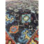 Tapis d'intérieur en laine de style oriental traditionnel multicolore noué à la main élégant et durable