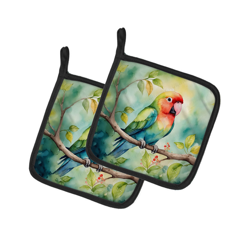 Paire de mangeoires Lovebird
