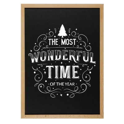 MT Displays No Fiberboard Wall Wood Chalkboard