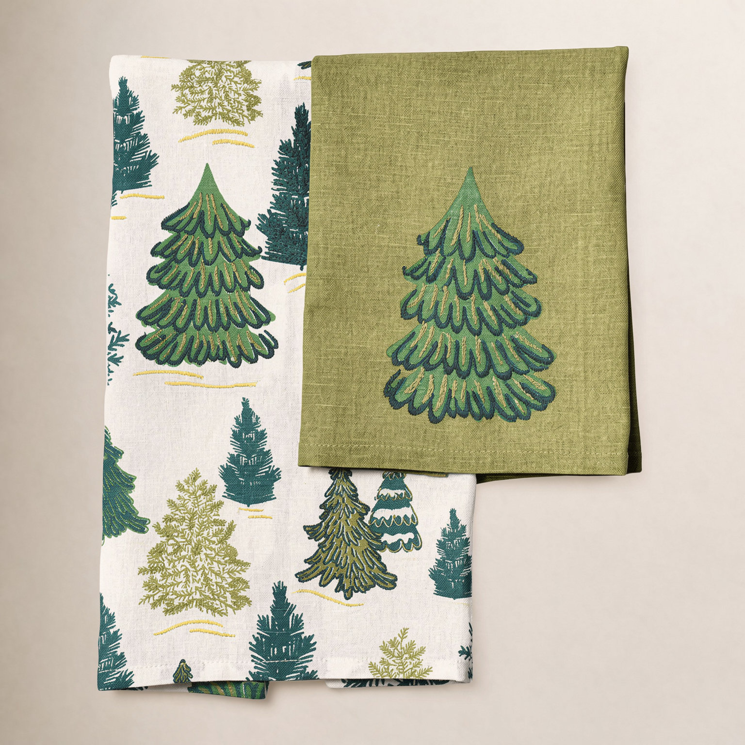 Fir Forest Towels 2 Piece Set