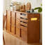 Light Luxury Style Large Capacity Rubberwood Sideboard