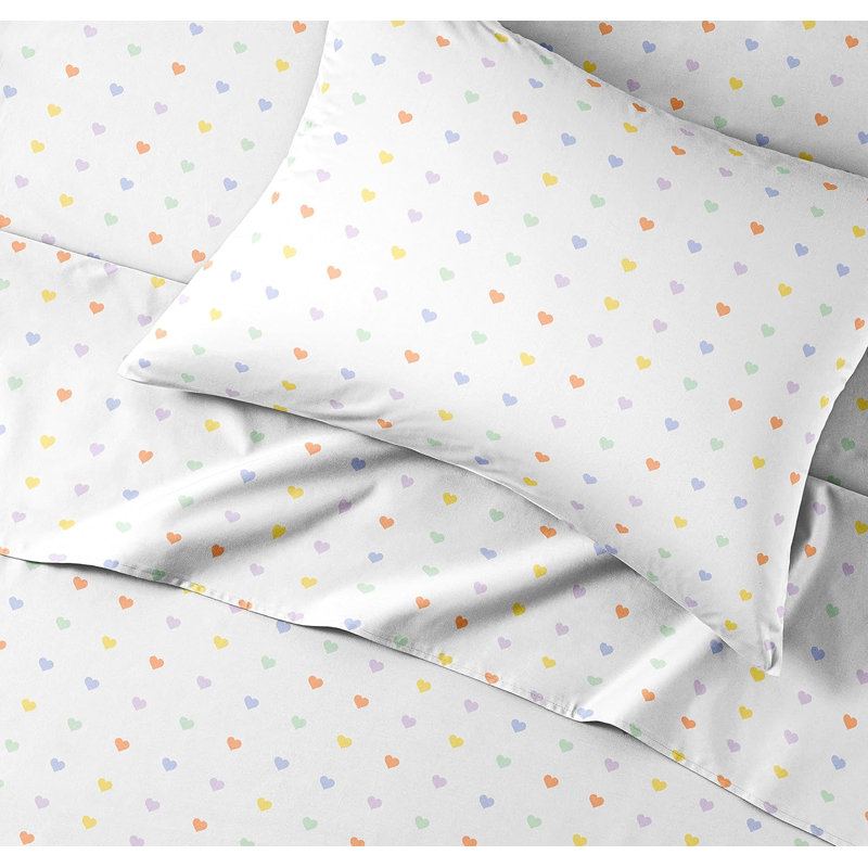 Kids Sheet Set, Soft Microfiber Bedding, Cozy & Breathable, Wrinkle Free Easy Care Bed Sheets, Twin Sheet Set + 1 Pillowcase