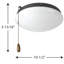 Ventilateur de plafond universel 2 lumières-26210102